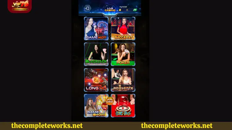 Ưu điểm nổi trội tại Live Casino Vip79